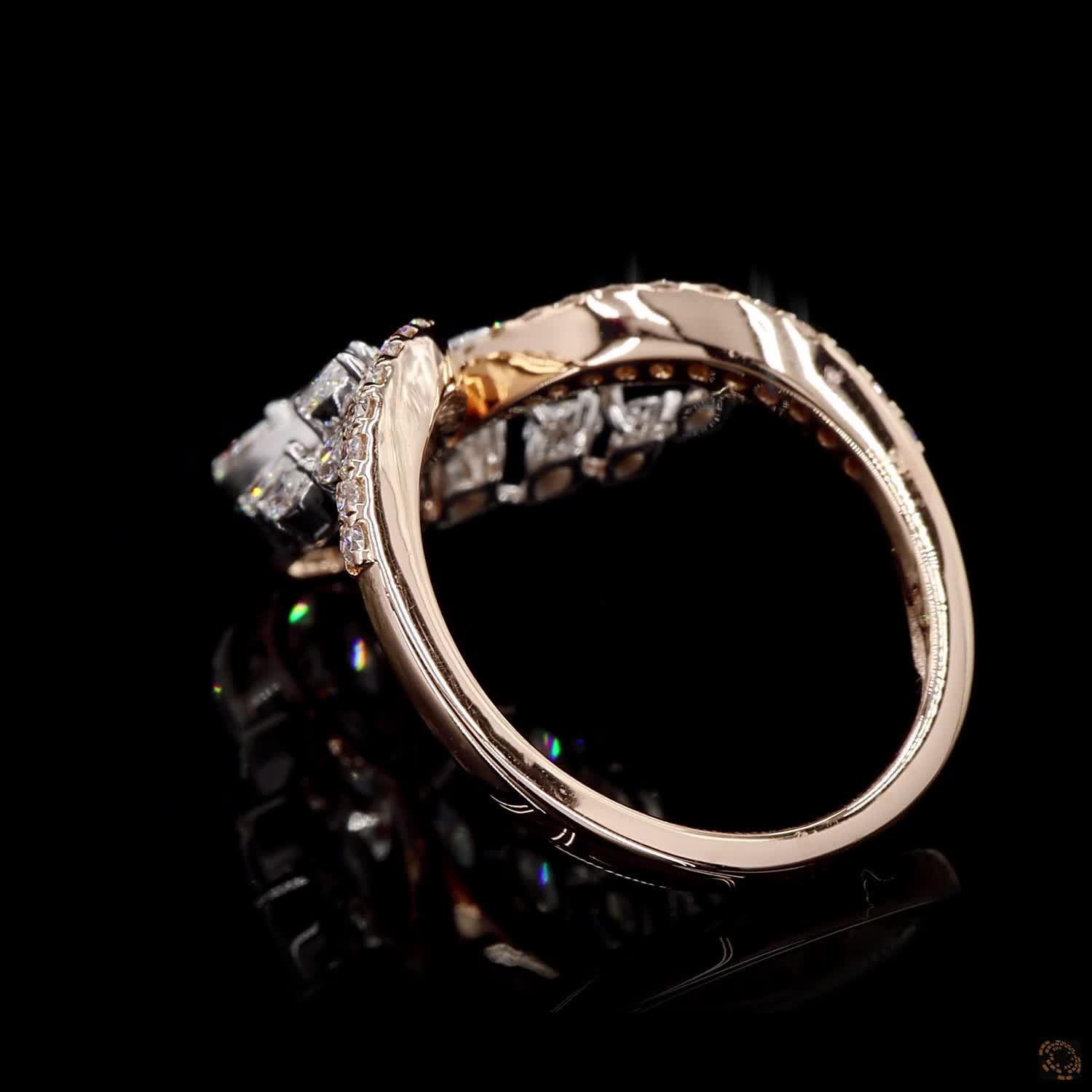 Diamond Ring in 18KT Yellow Gold