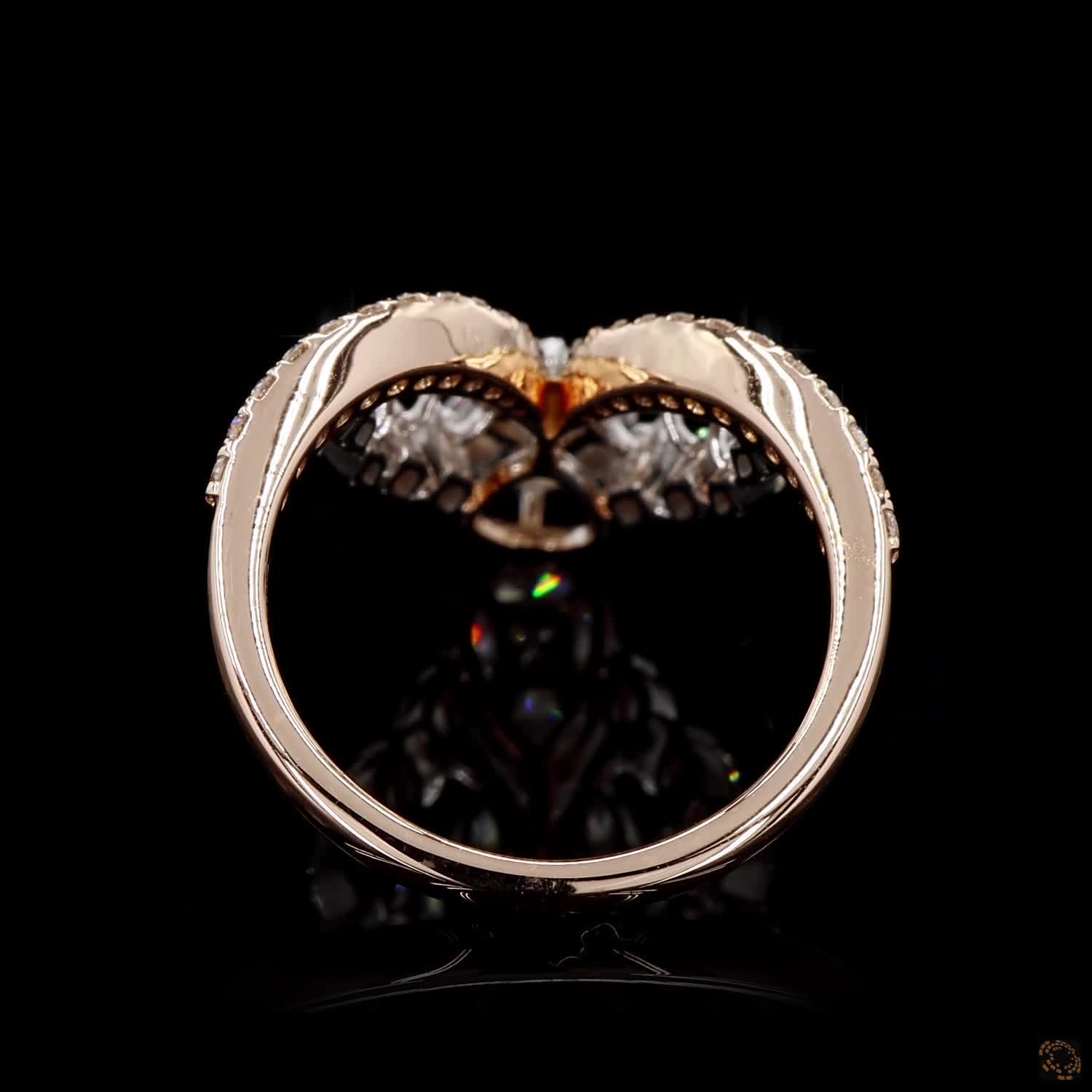Diamond Ring in 18KT Yellow Gold