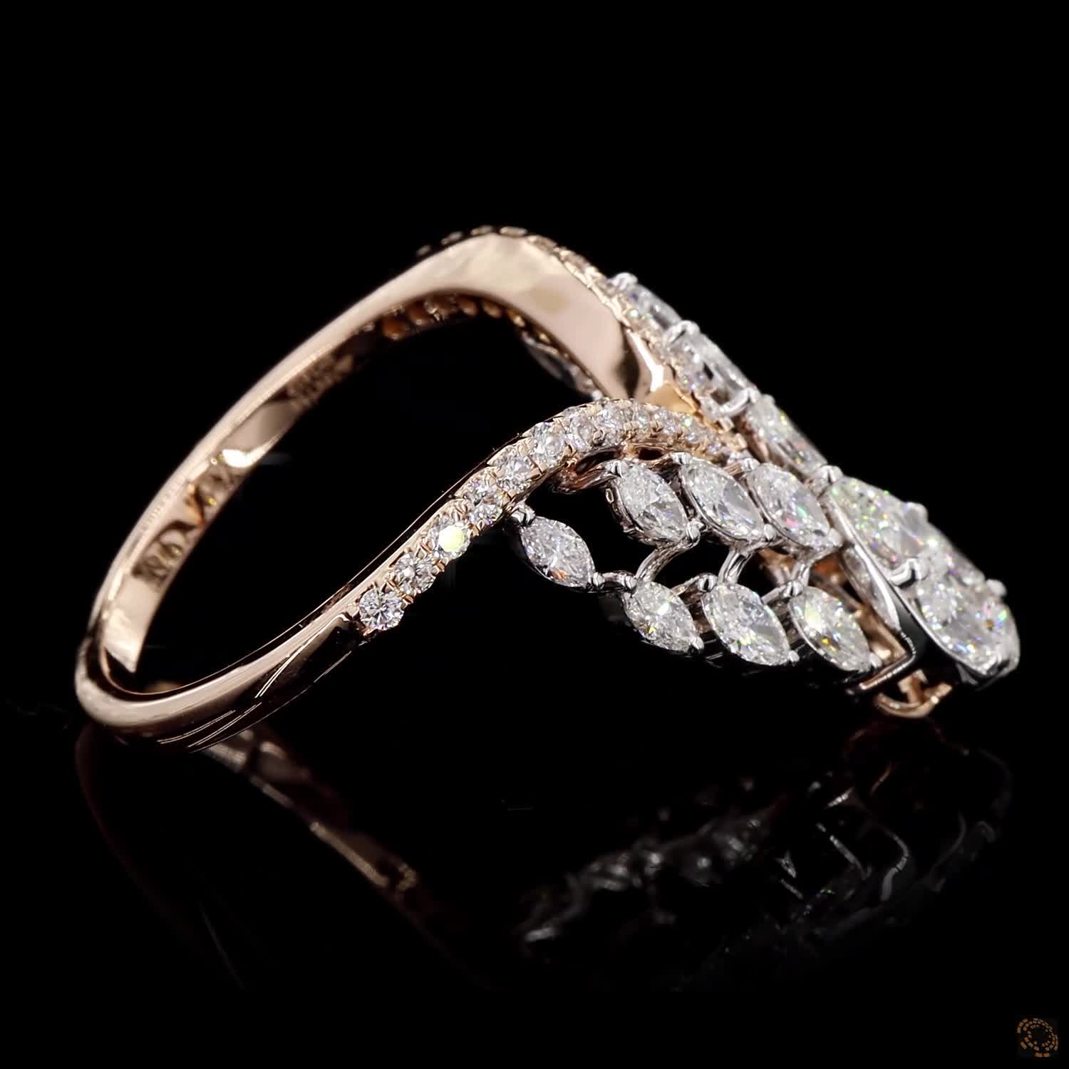 Diamond Ring in 18KT Yellow Gold