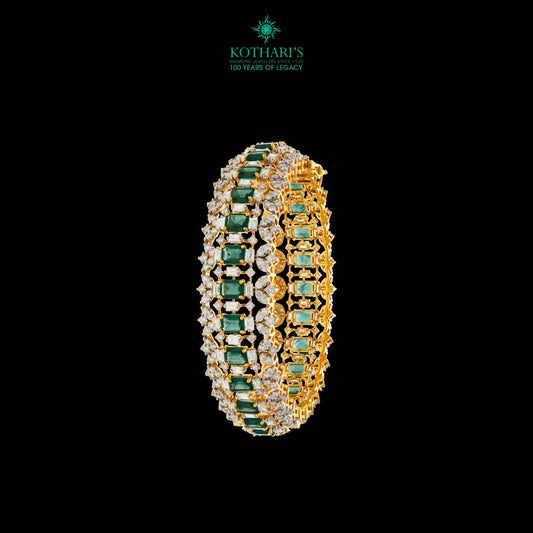 Emerald Diamond Bangles