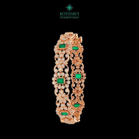 Emerald Diamond Bangles
