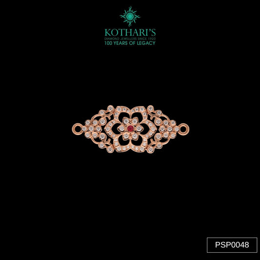 Ruby Diamond Side Piece in 18KT Rose Gold