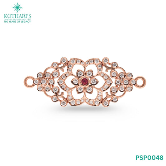 Ruby Diamond Side Piece in 18KT Rose Gold