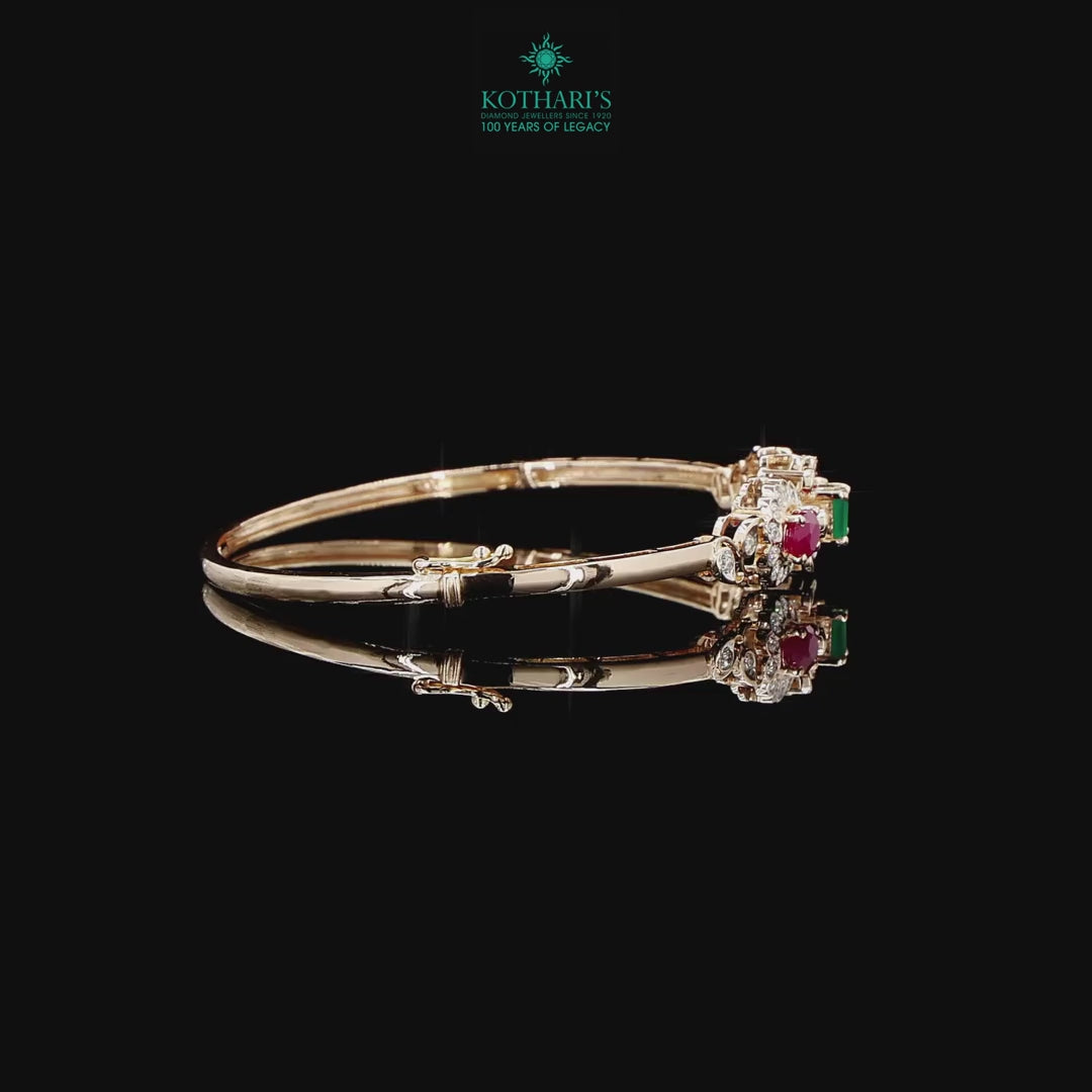 Emerald & Ruby Diamond Bracelet