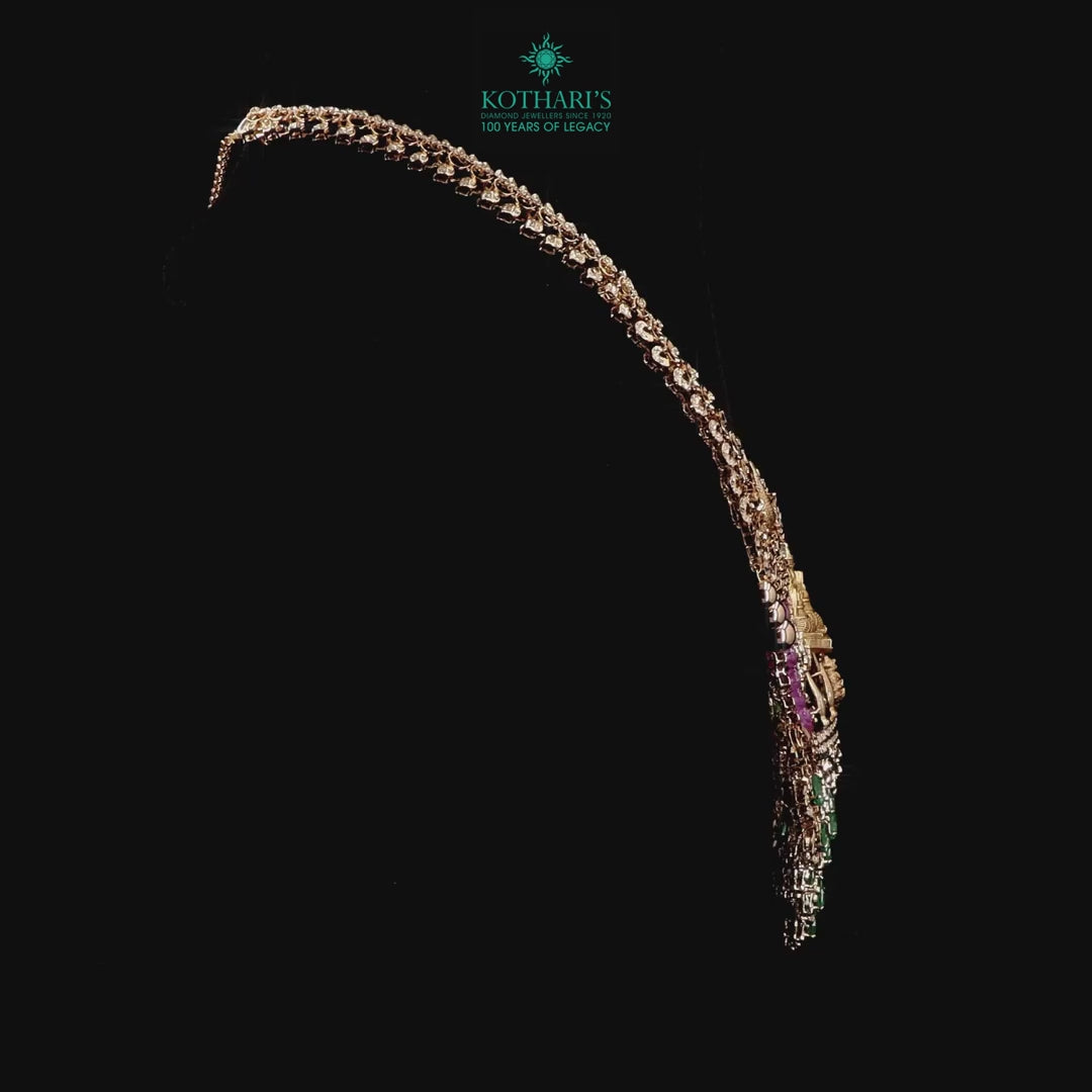 Emerald & Ruby Diamond Necklace