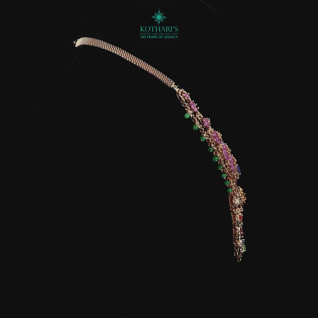 Emerald & Ruby Diamond Necklace