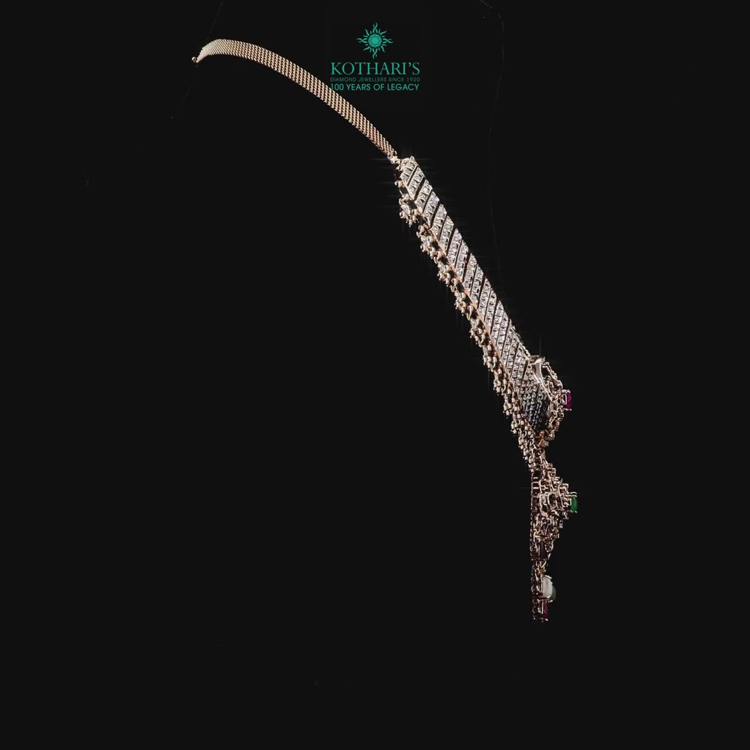 Emerald & Ruby Diamond Necklace