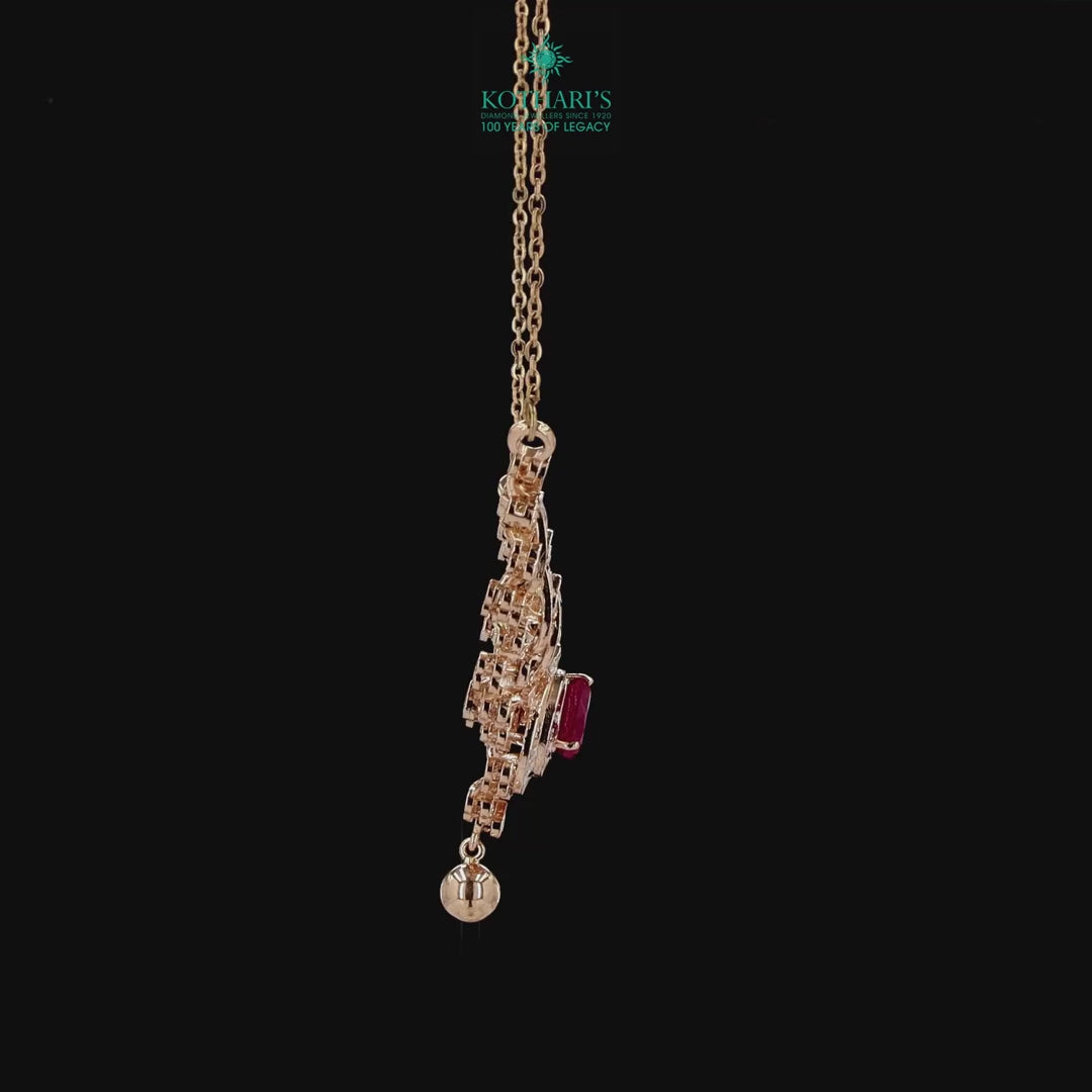 Ruby Diamond Pendant
