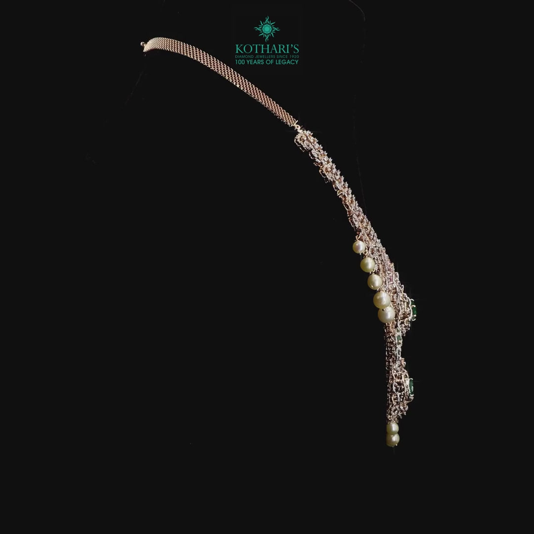 Emerald & Ruby Diamond Necklace