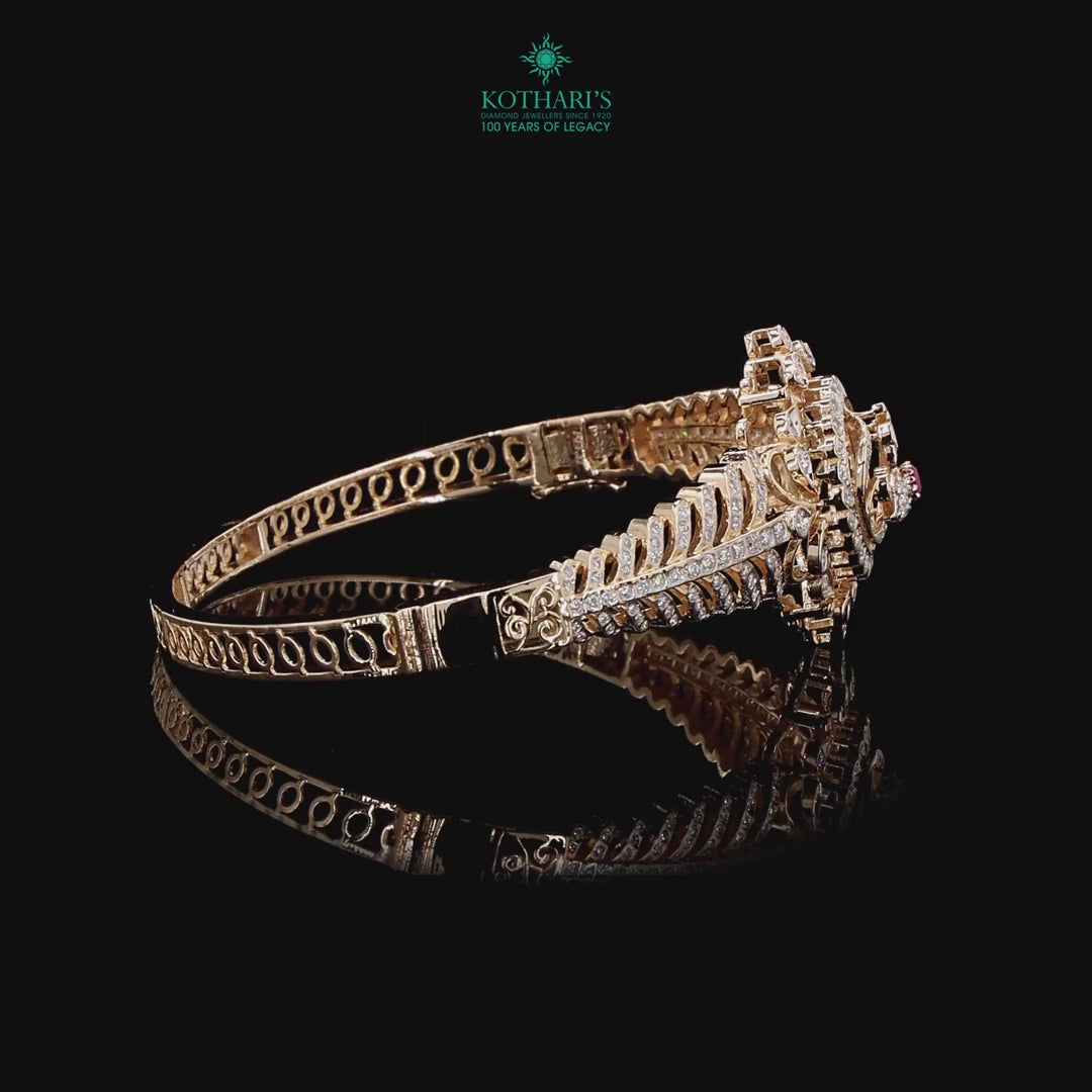 Ruby Diamond Bracelet in 18KT Rose Gold