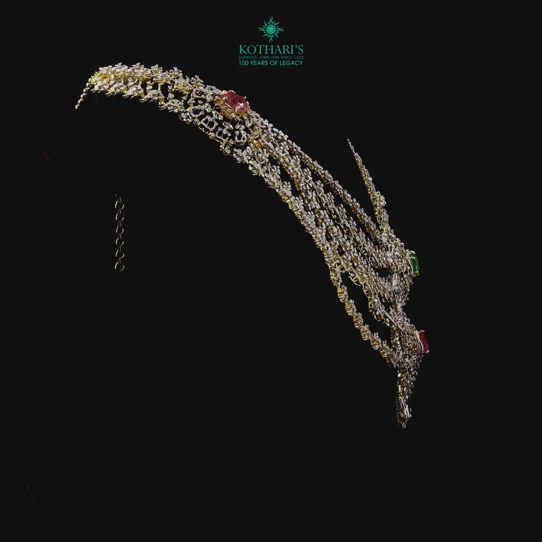 Emerald & Pink Diamond Necklace