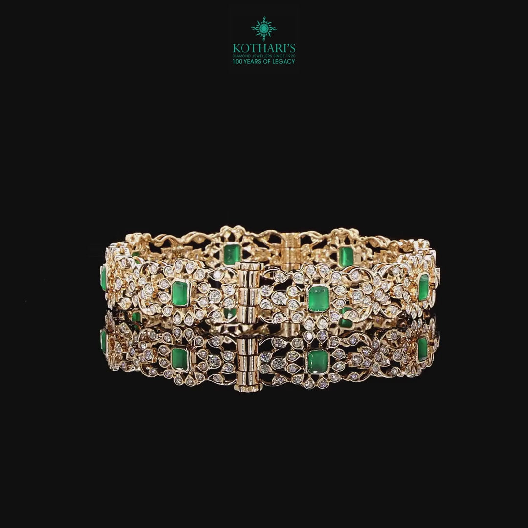 Emerald Diamond Bangles