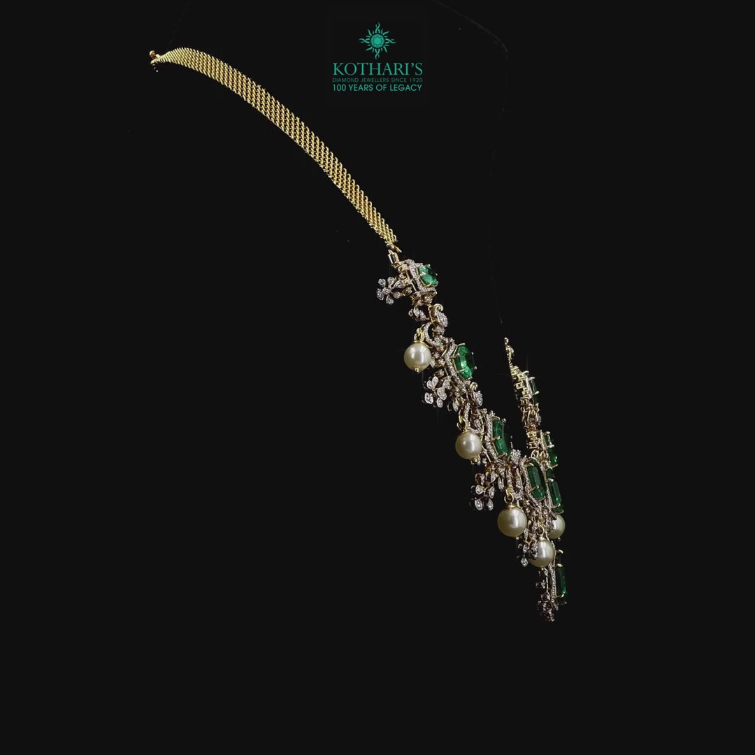 Emerald & Ruby Diamond Necklace