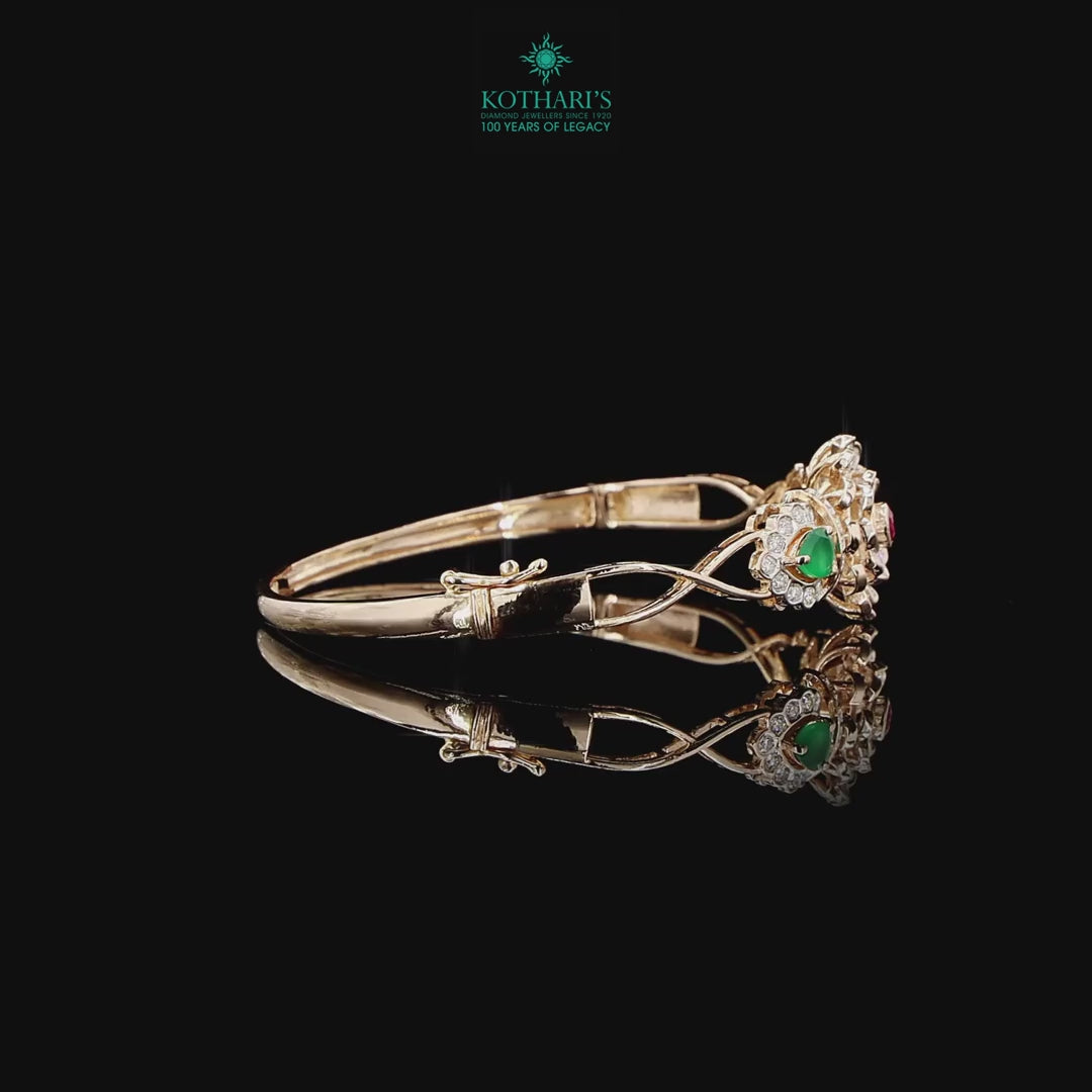 Emerald & Ruby Diamond Bracelet