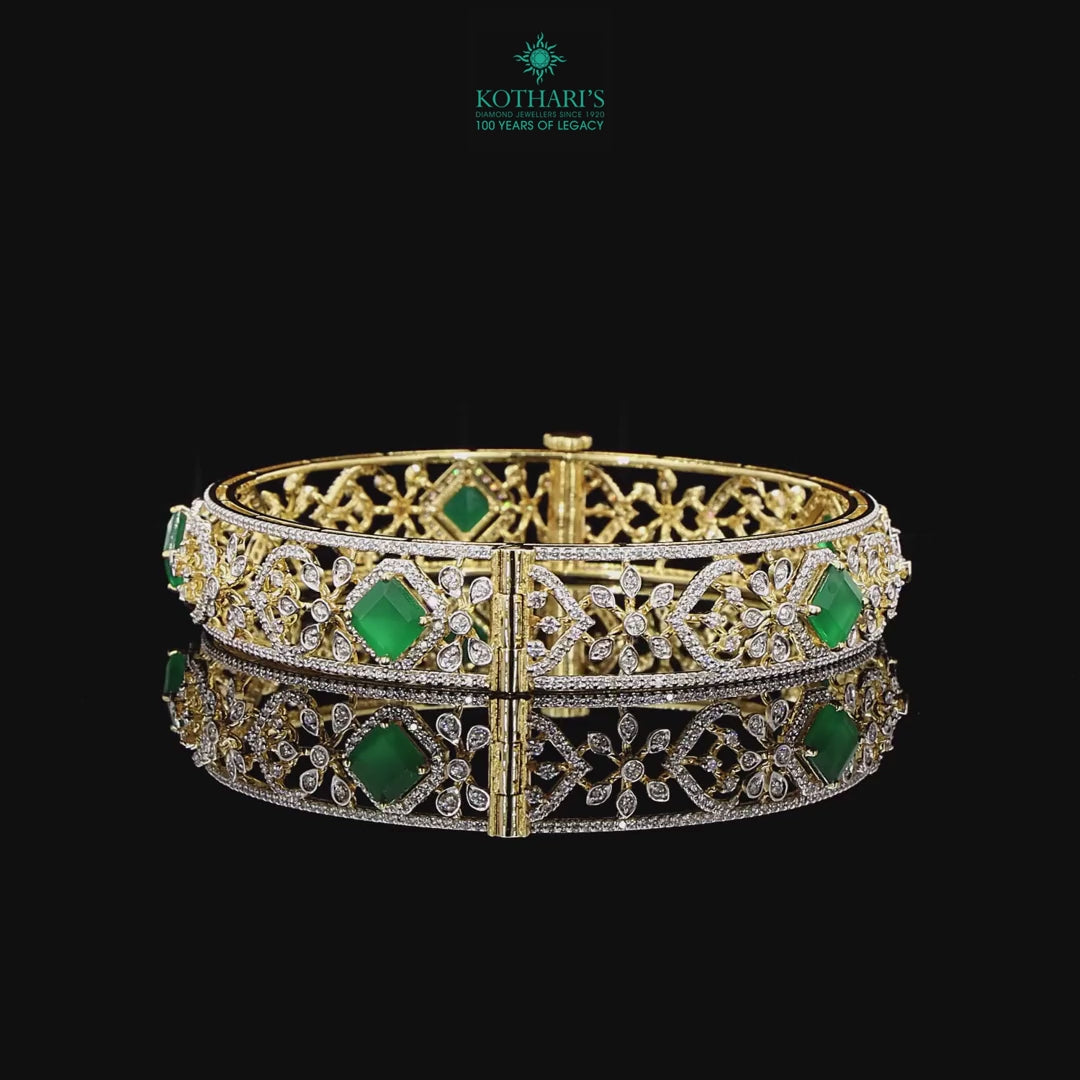 Emerald Diamond Bangles
