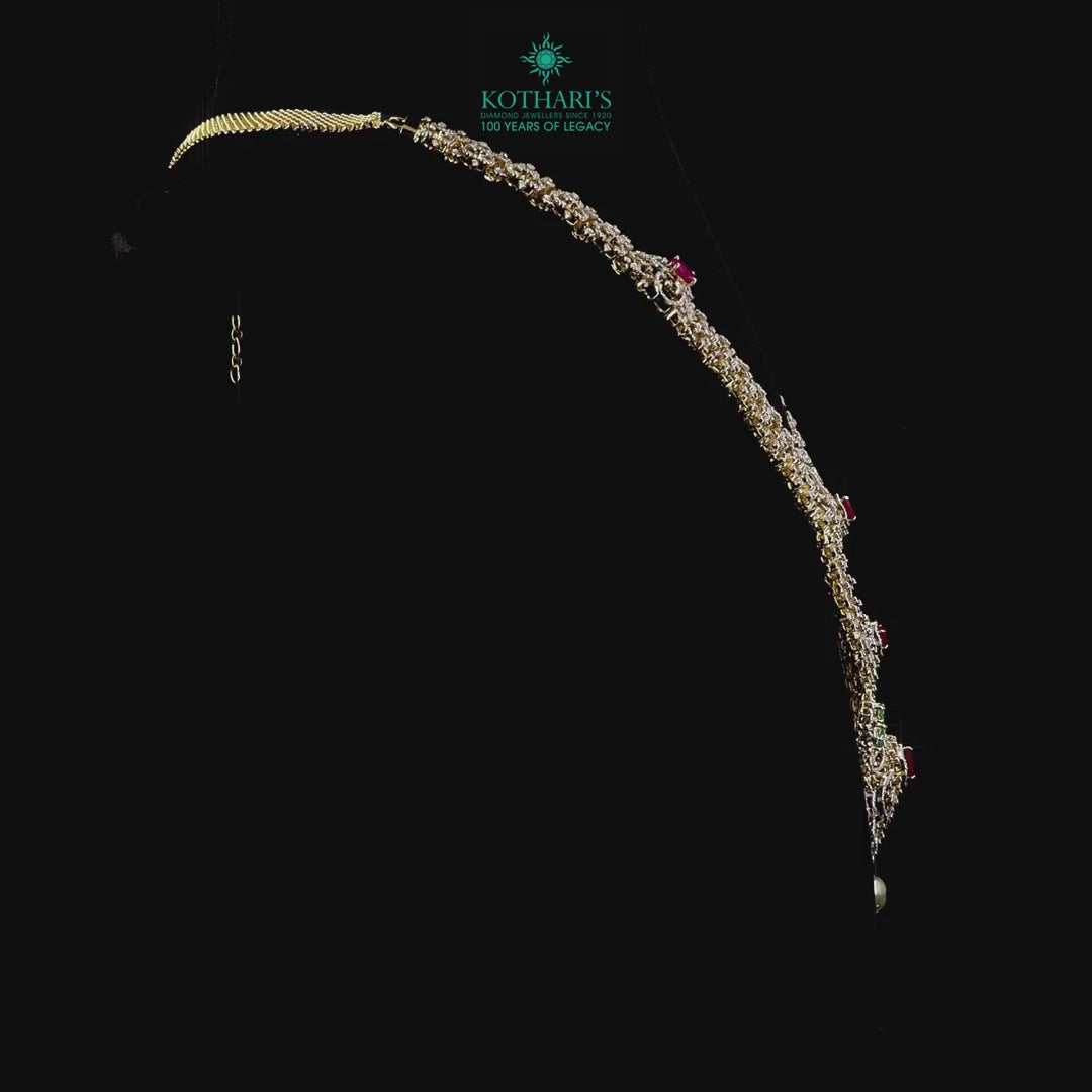 Emerald & Ruby Diamond Necklace