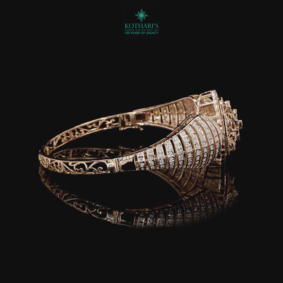 Diamond Bracelet in 18KT Rose Gold