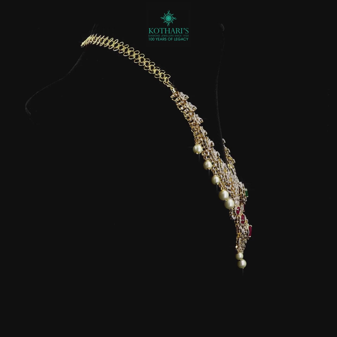Emerald & Ruby Diamond Necklace