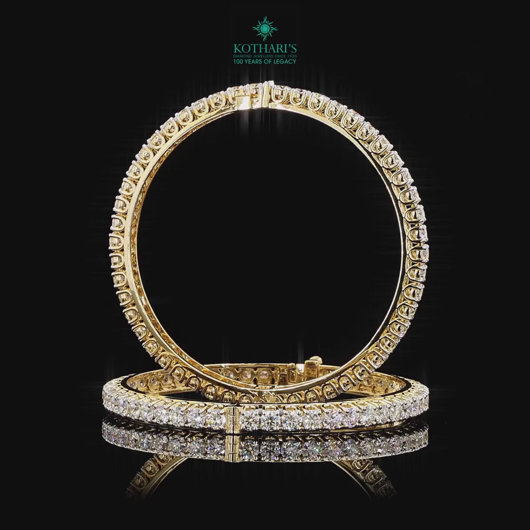 Full Eternity Round Brilliant Diamond Bangles
