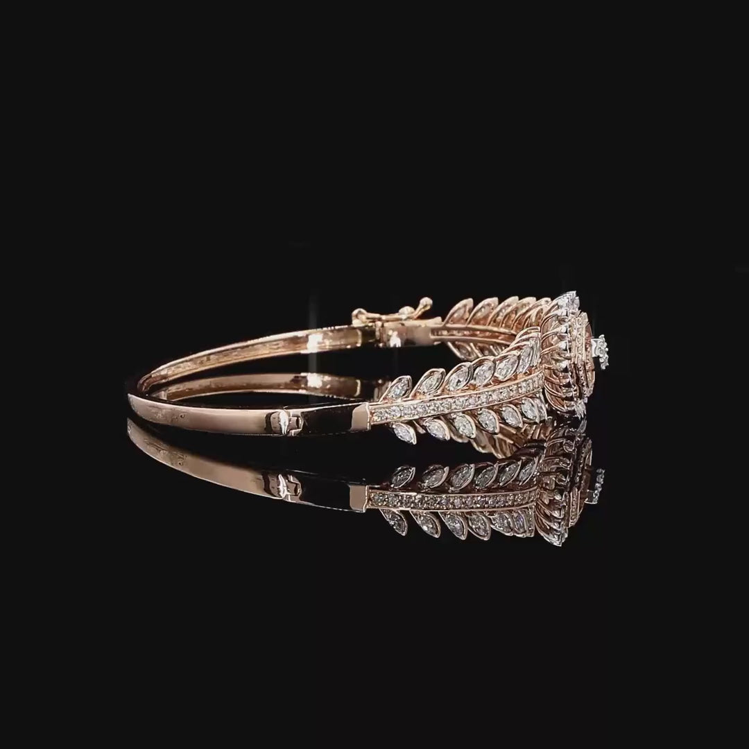 Hexagon Marquise Diamond Bracelet